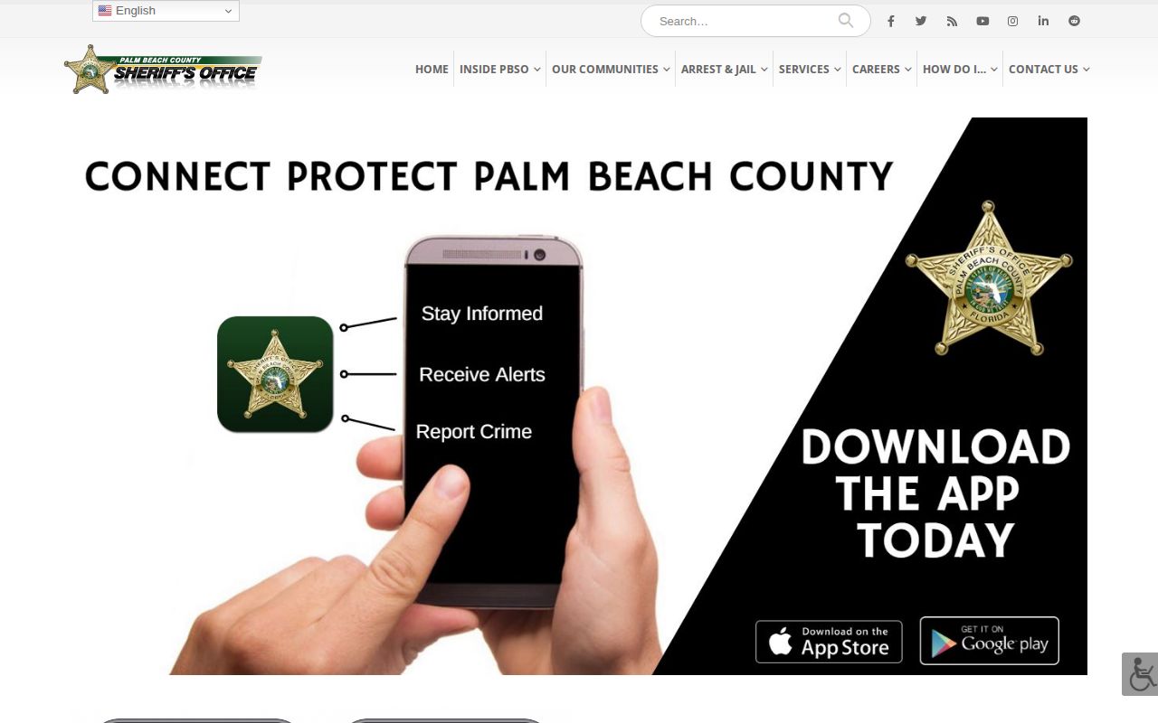 Palm Beach County app description showing no 24-hour release feature