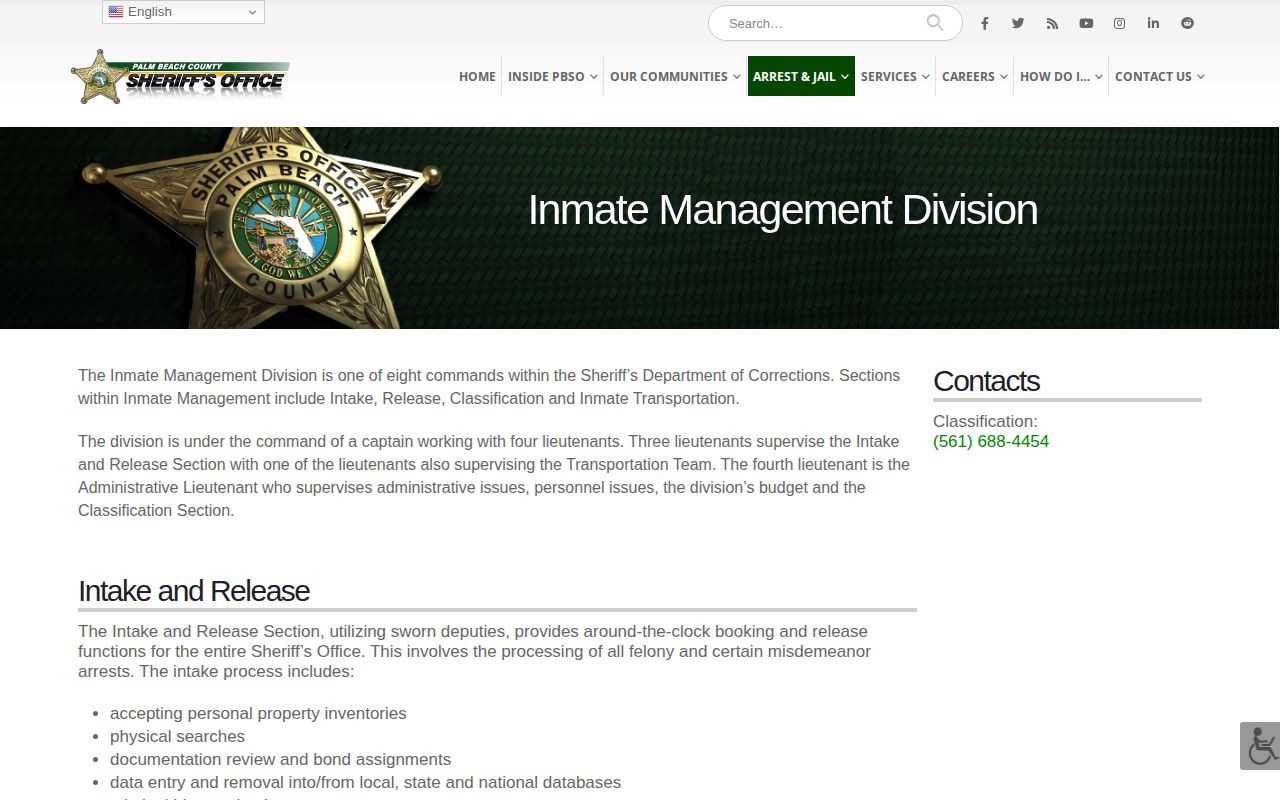 PBSO around-the-clock Palm Beach County release processing