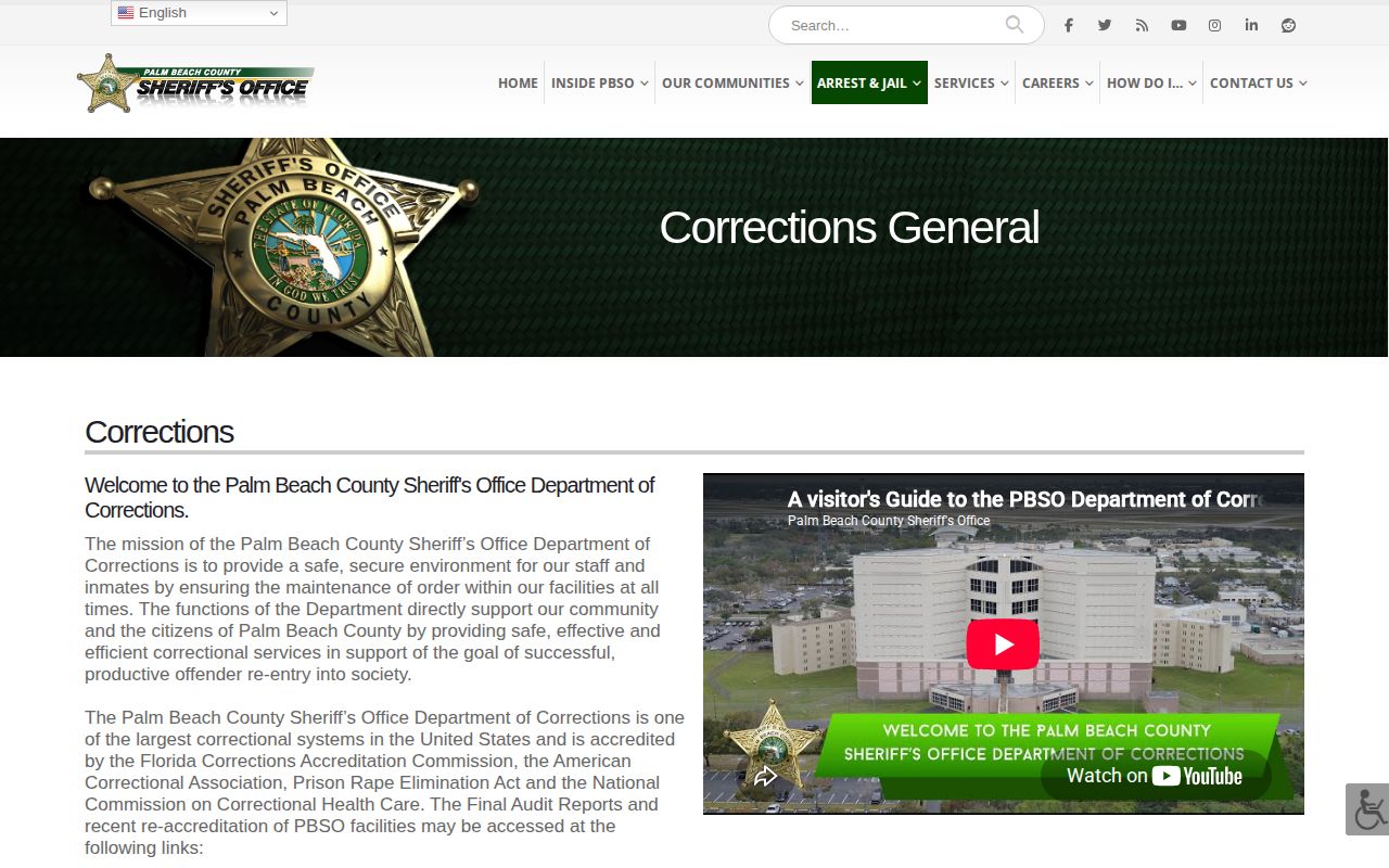 Palm Beach County VINELink facility coverage and release information